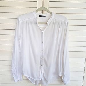 Women's white Abercrombie and Fitch blouse XS